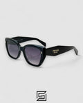 Prada SPR 32S Grey Lenses Black Frame