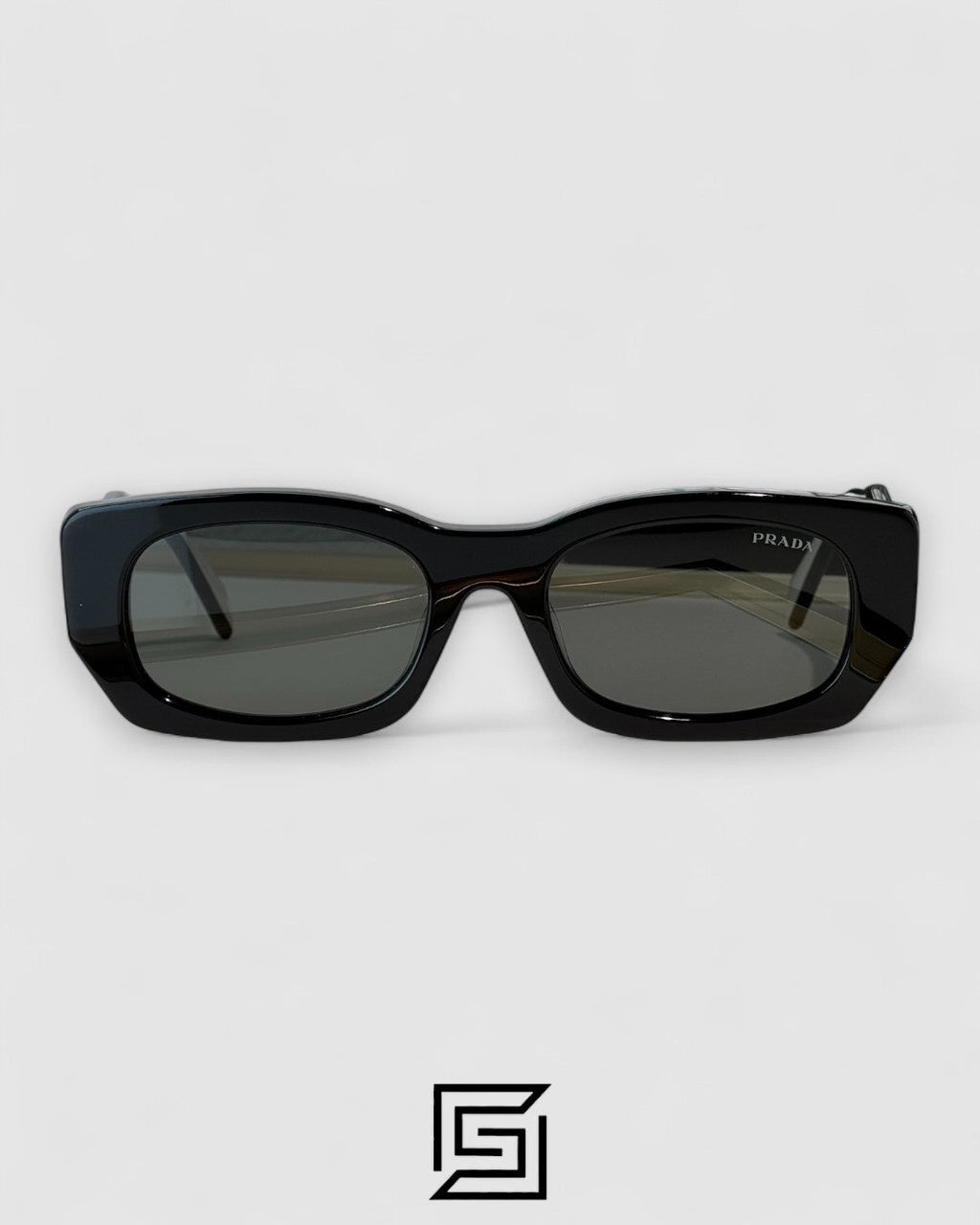 Prada PRB05 Grey Lenses Black Frame