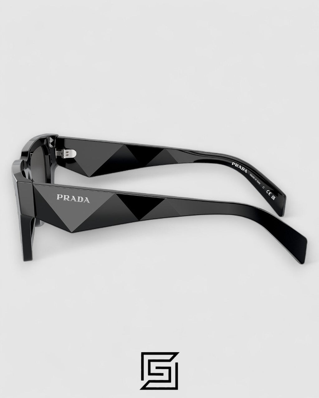 Prada SPR A06S Black Lenses Black Frame