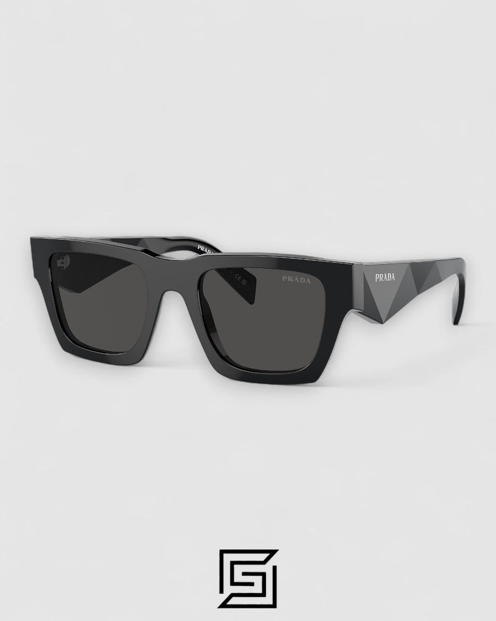 Prada SPR A06S Black Lenses Black Frame