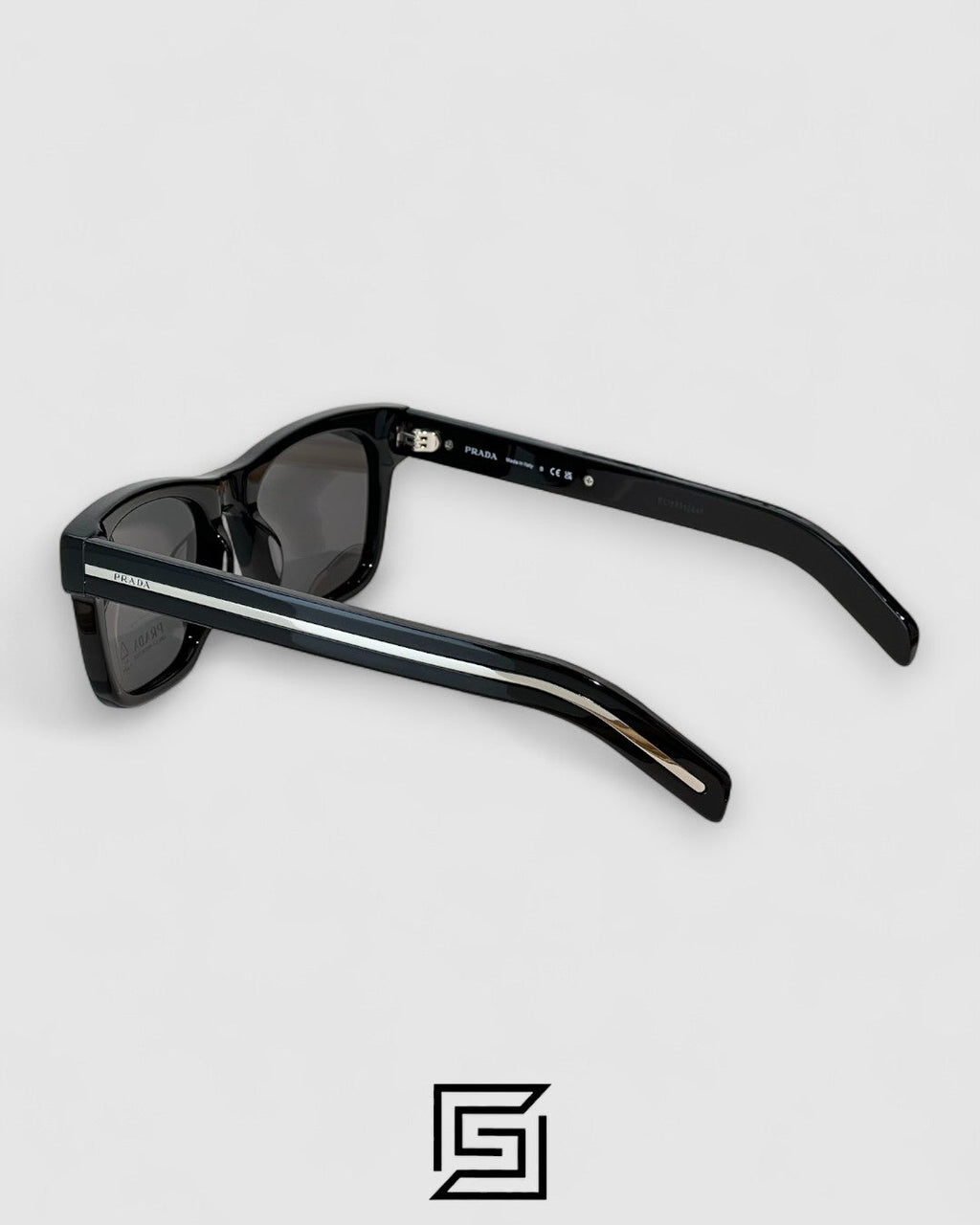 Prada SPR 17SF Black Lenses Black Frame