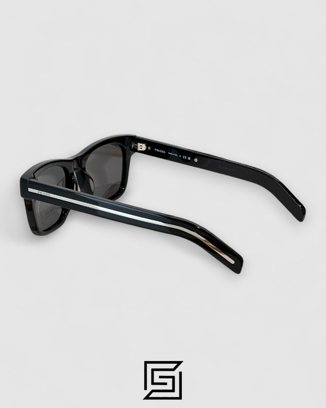 Prada SPR 17SF Black Lenses Black Frame