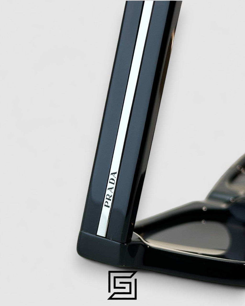 Prada SPR 17SF Black Lenses Black Frame