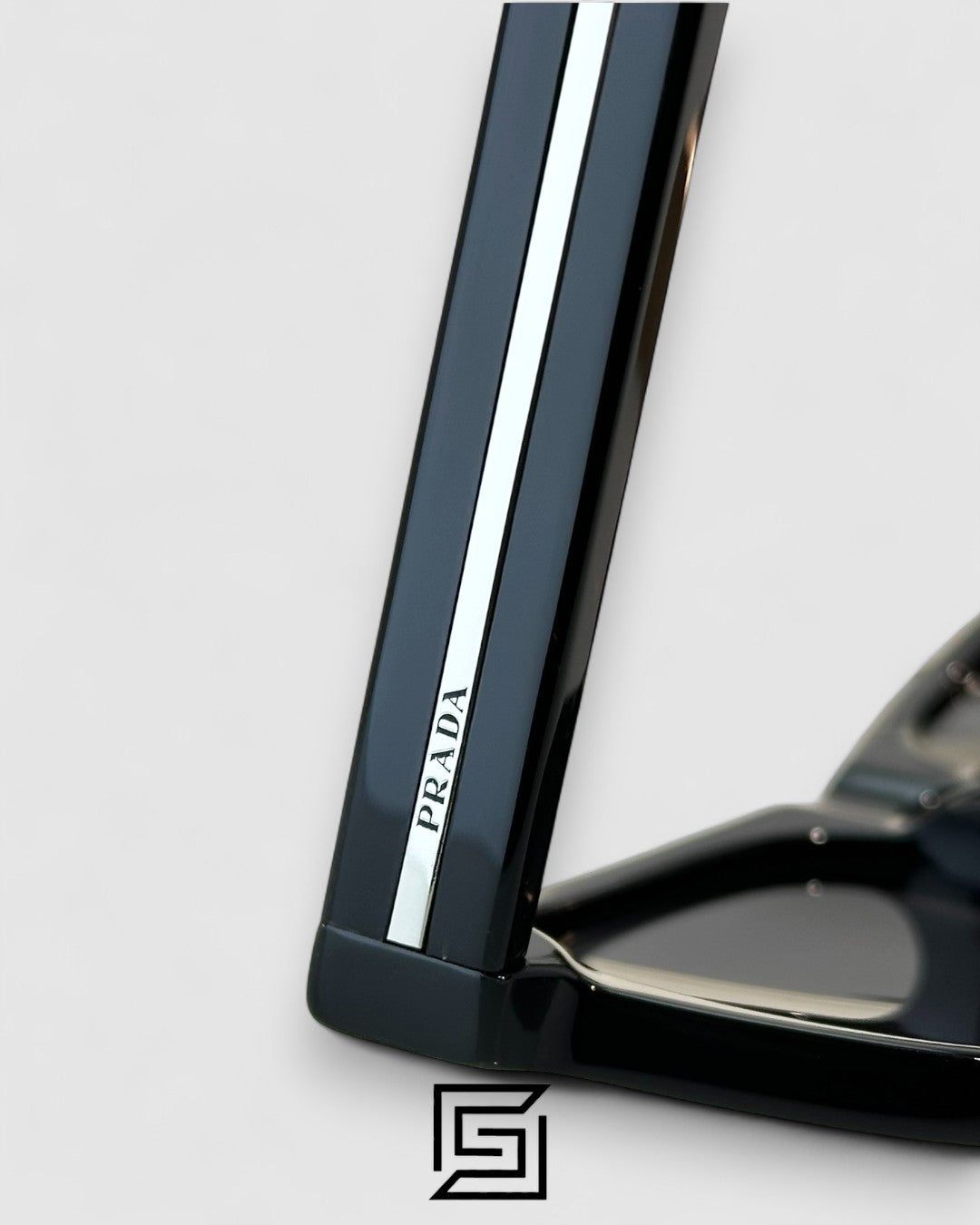 Prada SPR 17SF Black Lenses Black Frame
