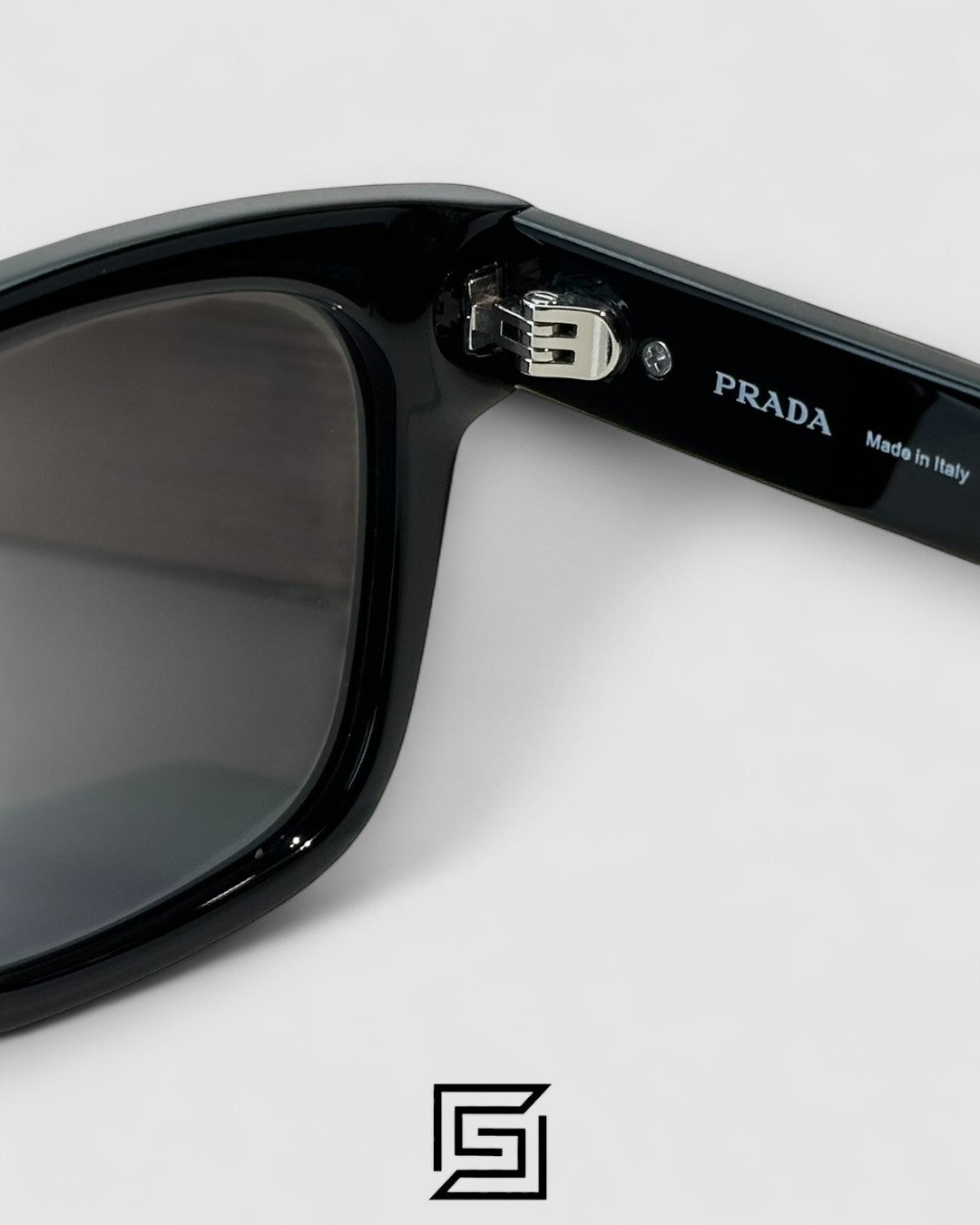 Prada SPR 17SF Black Lenses Black Frame