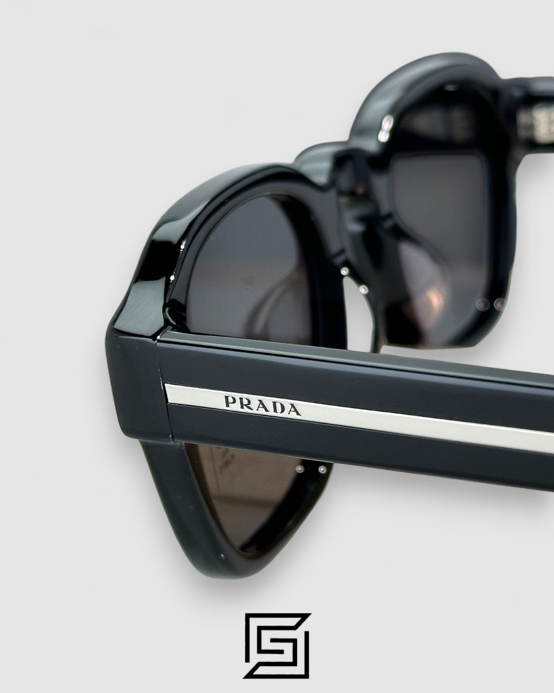 Prada SPR A16 Black Lenses Black Frame