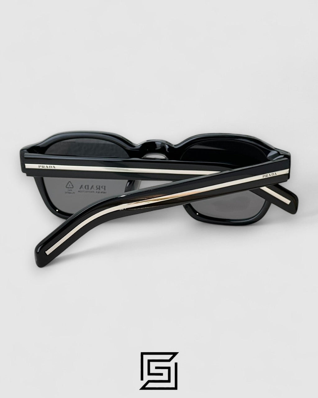 Prada SPR A16 Black Lenses Black Frame