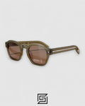 Prada SPR A16 Brown Lenses Transparent Brown Frame