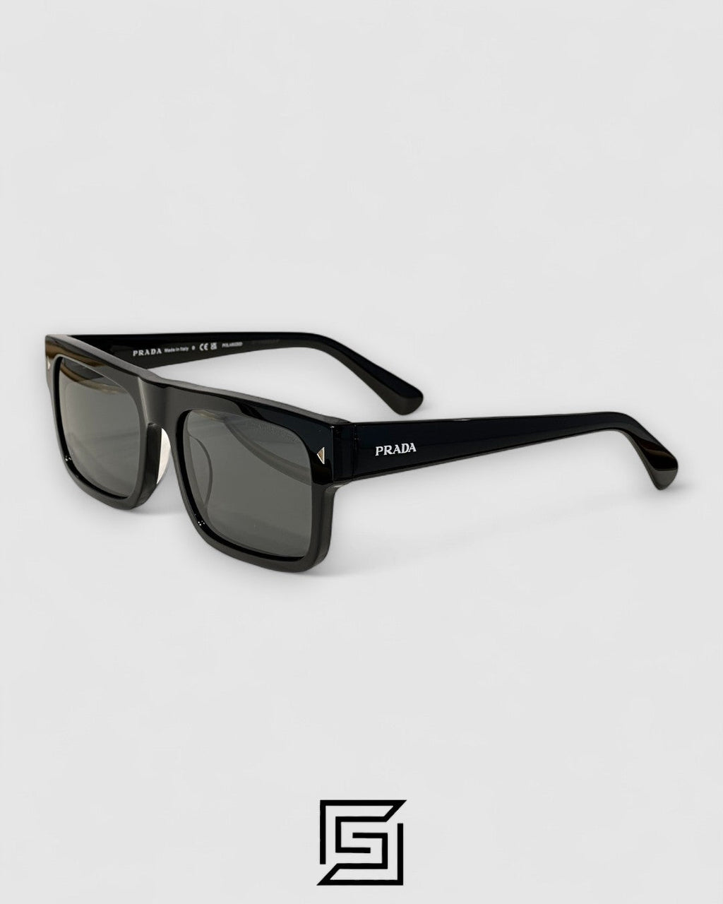 Prada SPR A10S Black Lenses Black Frame