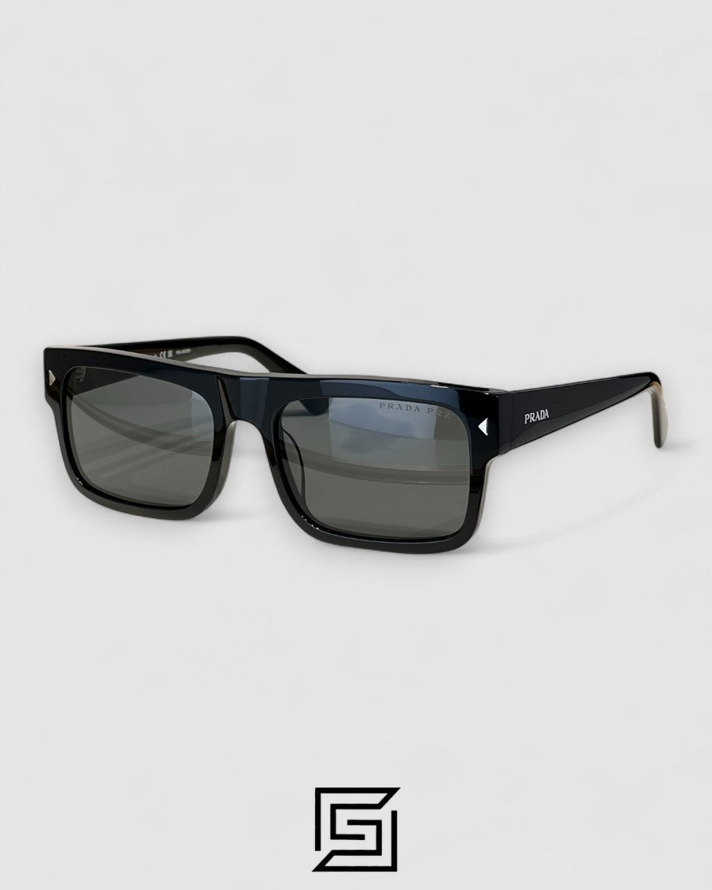 Prada SPR A10S Black Lenses Black Frame