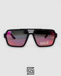 Prada SPS 01X Red Mirror Lenses Black Frame