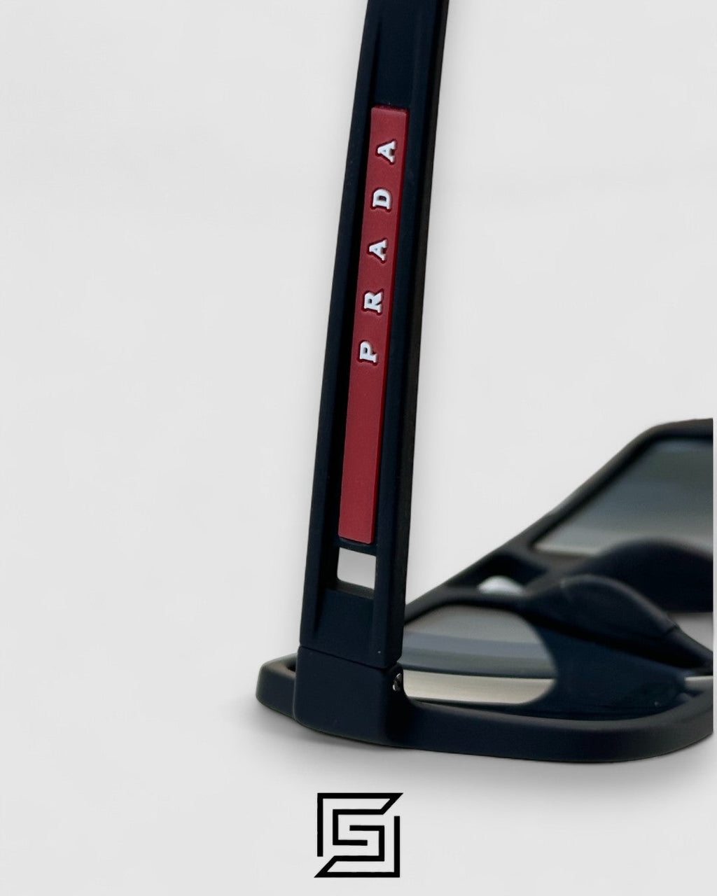 Prada SPS 01X Red Mirror Lenses Black Frame