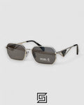 Prada PRA51S Black Lenses Silver Frame