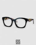 Prada VPR A05 Black Frame Pink Brown Tiger Arm