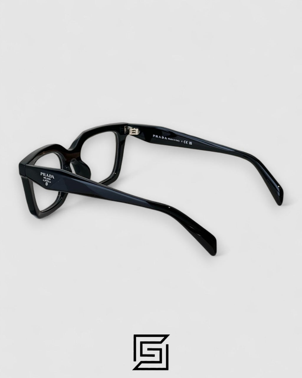 Prada VPR C08 Black Acetate Full-Rim Optical Frame