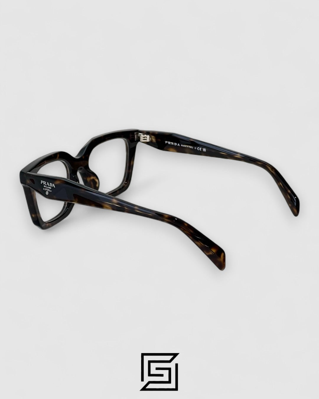 Prada VPR C08 Tiger Brown Acetate Full-Rim Luxury Optical Frame
