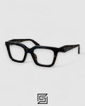 Prada VPR C08 Tiger Brown Acetate Full-Rim Luxury Optical Frame