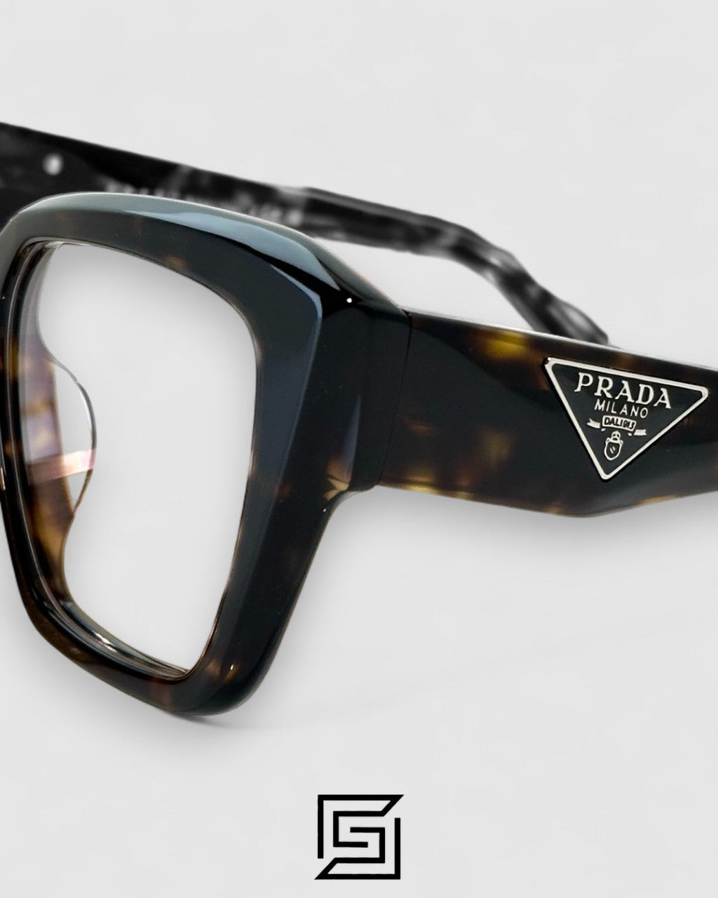 Prada VPR 09Z Tiger Brown Frame