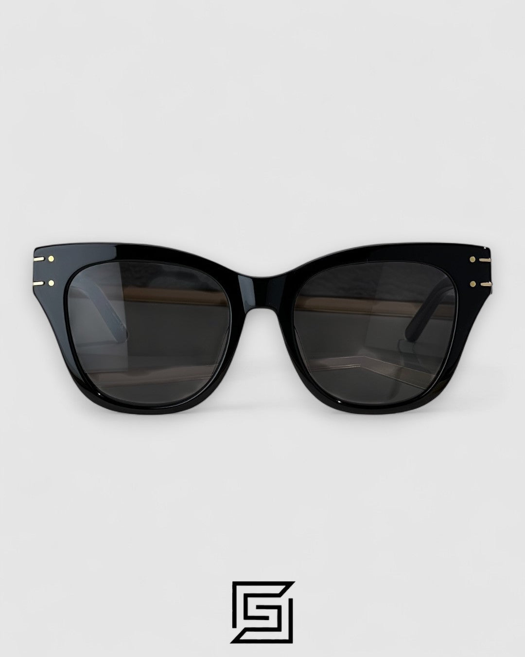 Dior Signature B4U Black Leanses Black Frame Gold Logo