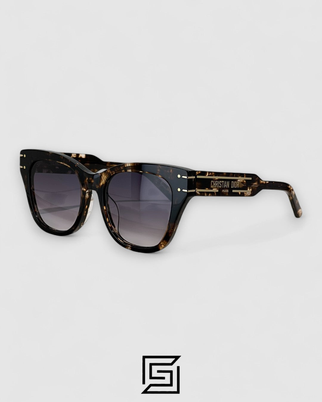 Dior Signature B4U Grey Leanses Tiger Brown Frame