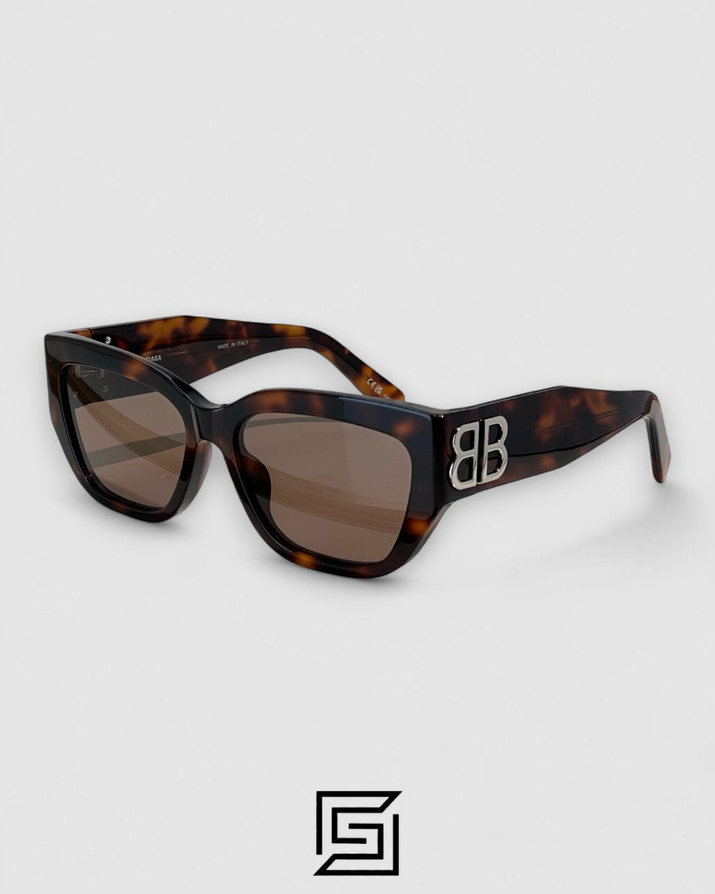 Balenciaga BB0361SK عدسات بنية إطار بني بنقشة النمر