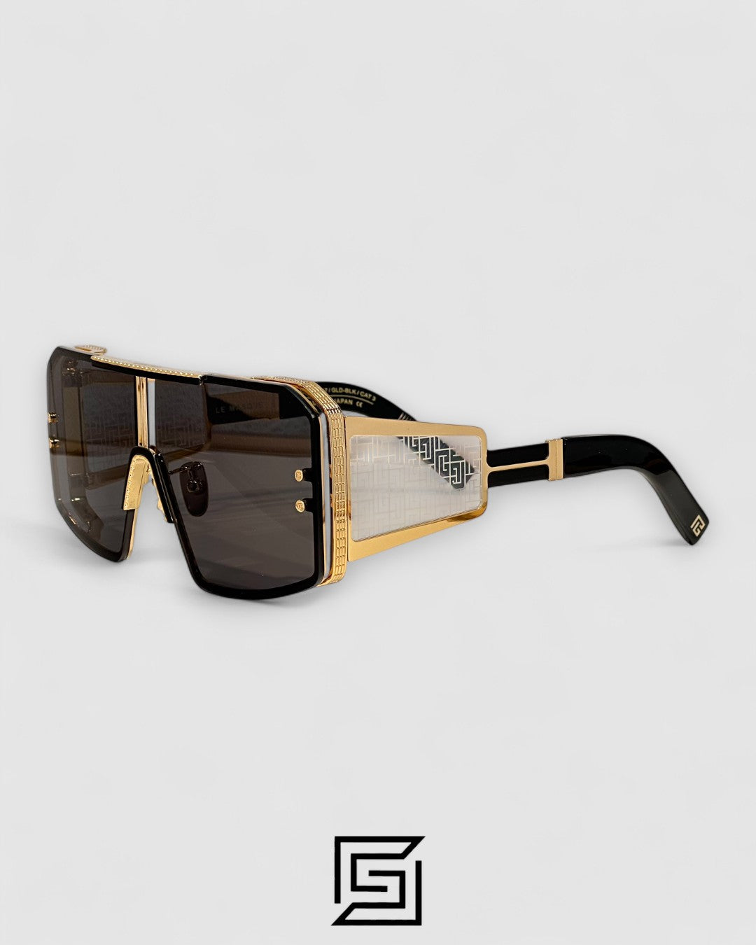 BALMAIN LE MASQUE Black Lenses Gold Frame