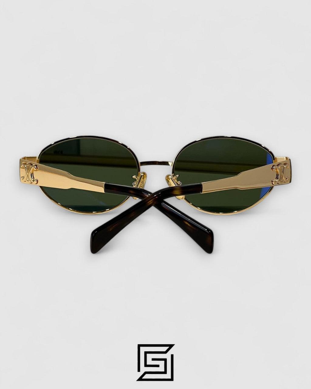CELINE CL40235 Olive Lenses Gold Frame