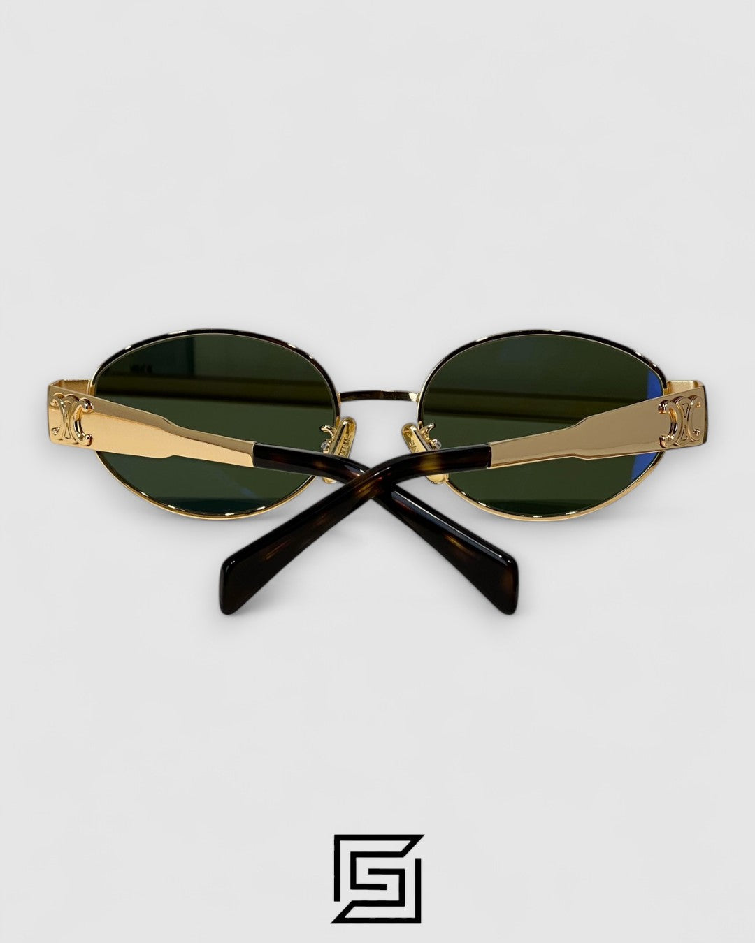 CELINE CL40235 Olive Lenses Gold Frame
