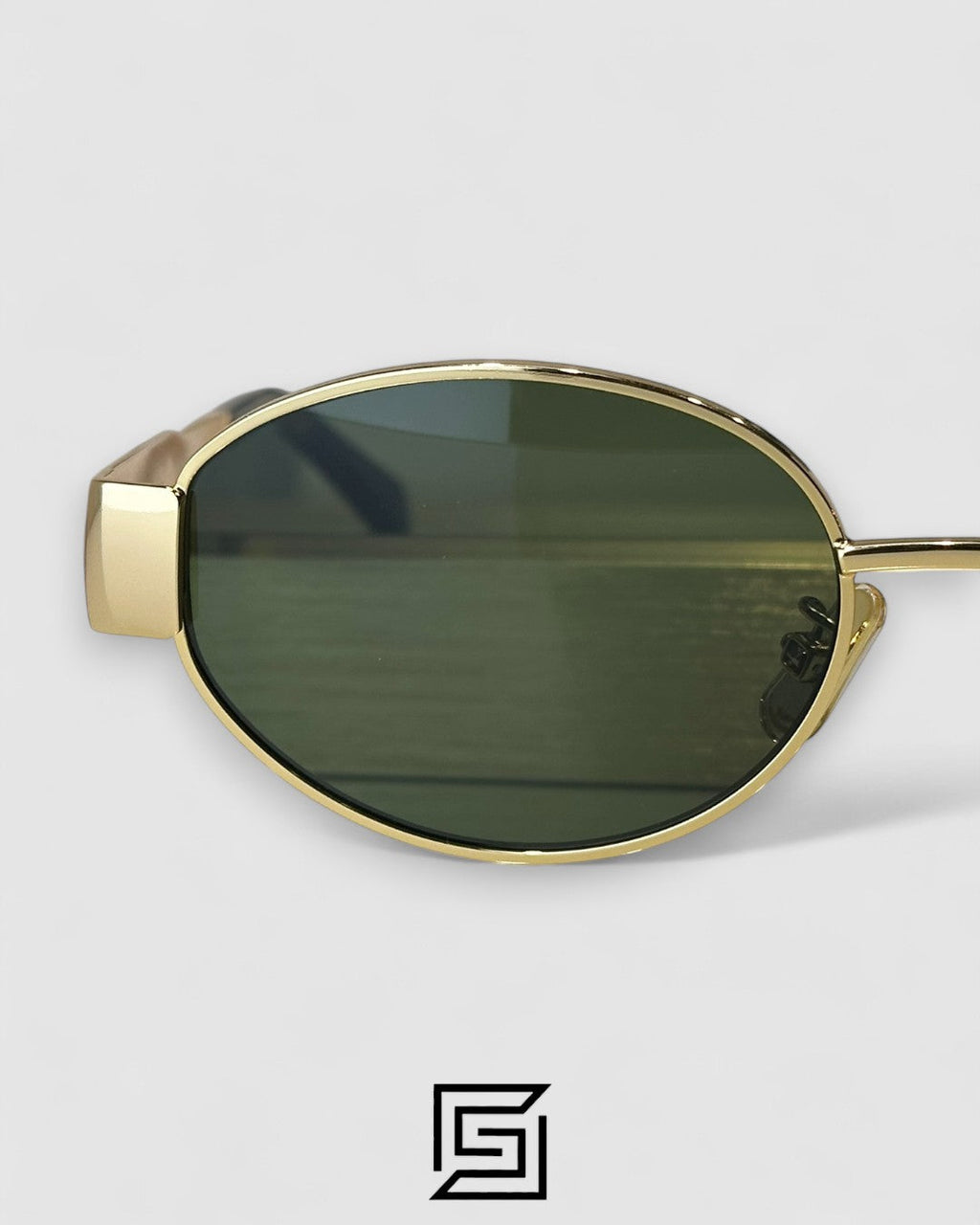 CELINE CL40235 Olive Lenses Gold Frame