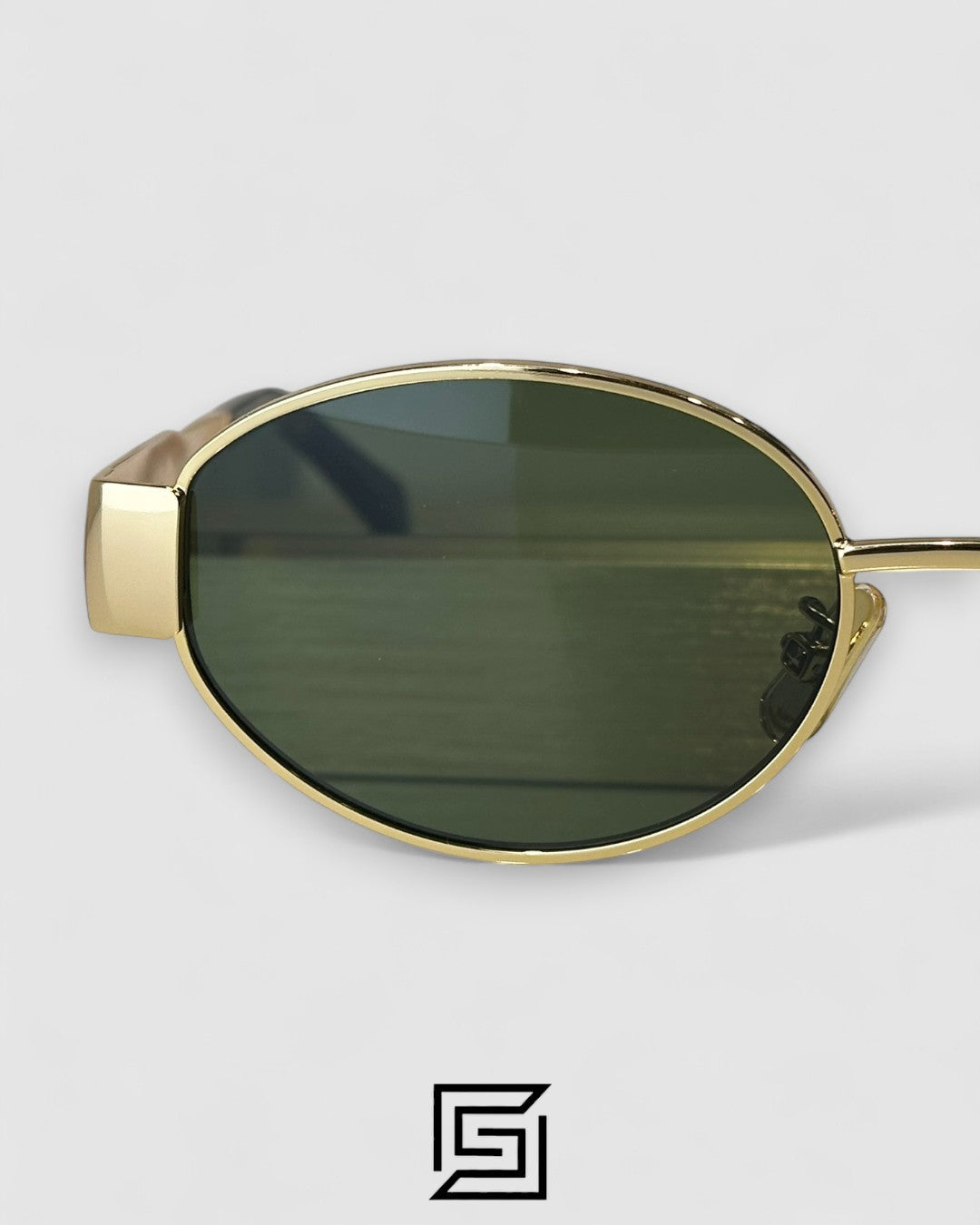 CELINE CL40235 Olive Lenses Gold Frame