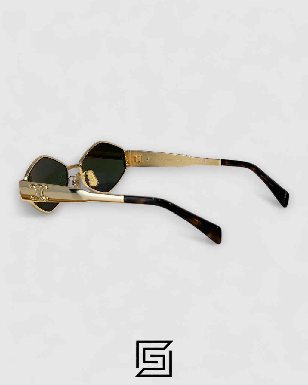 CELINE CL40254U Olive Lenses Gold Frame