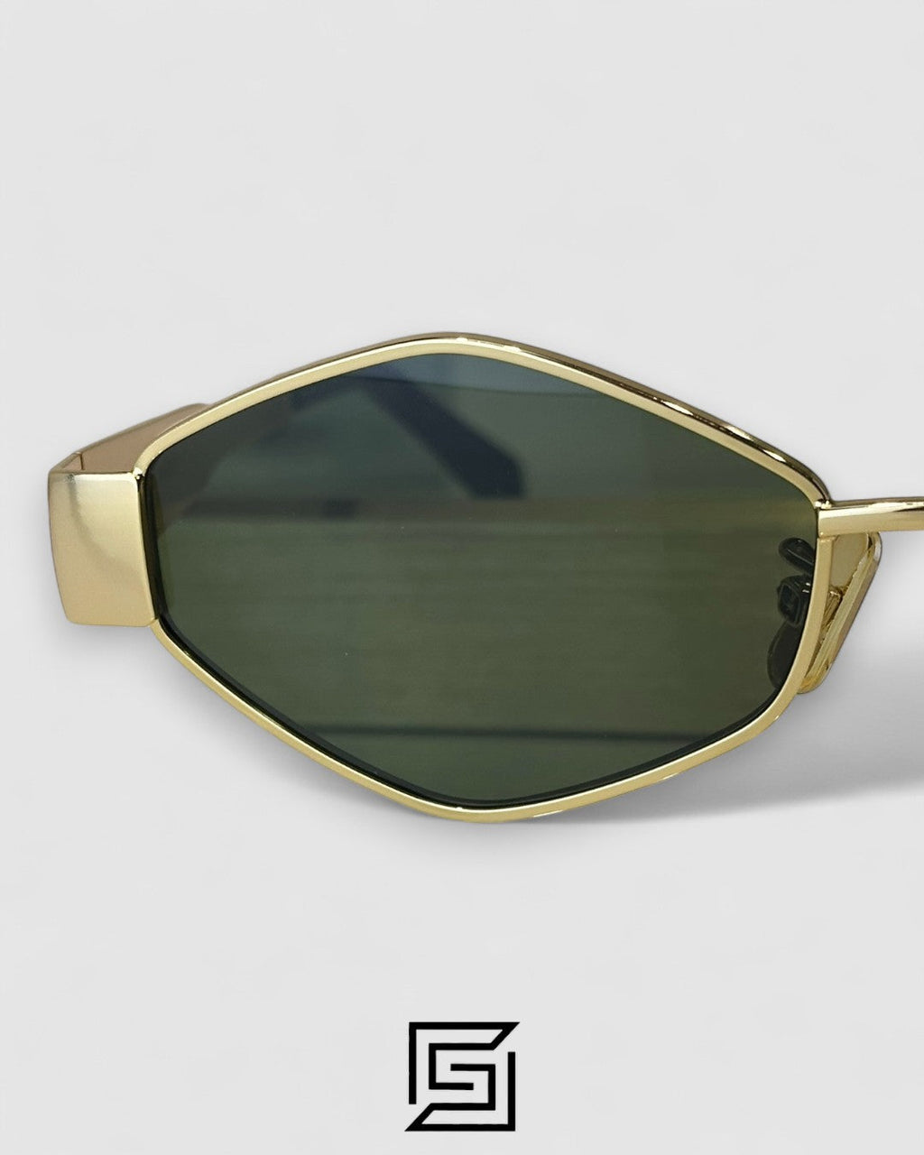 CELINE CL40254U Olive Lenses Gold Frame