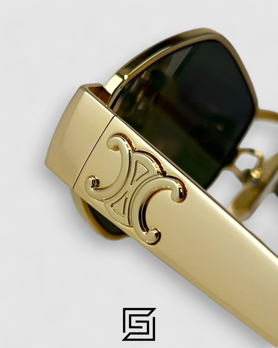 CELINE CL40254U Olive Lenses Gold Frame