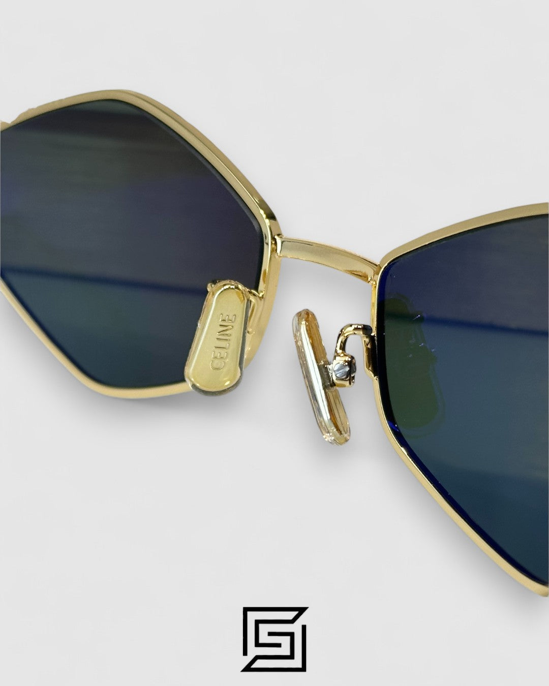 CELINE CL40254U Olive Lenses Gold Frame