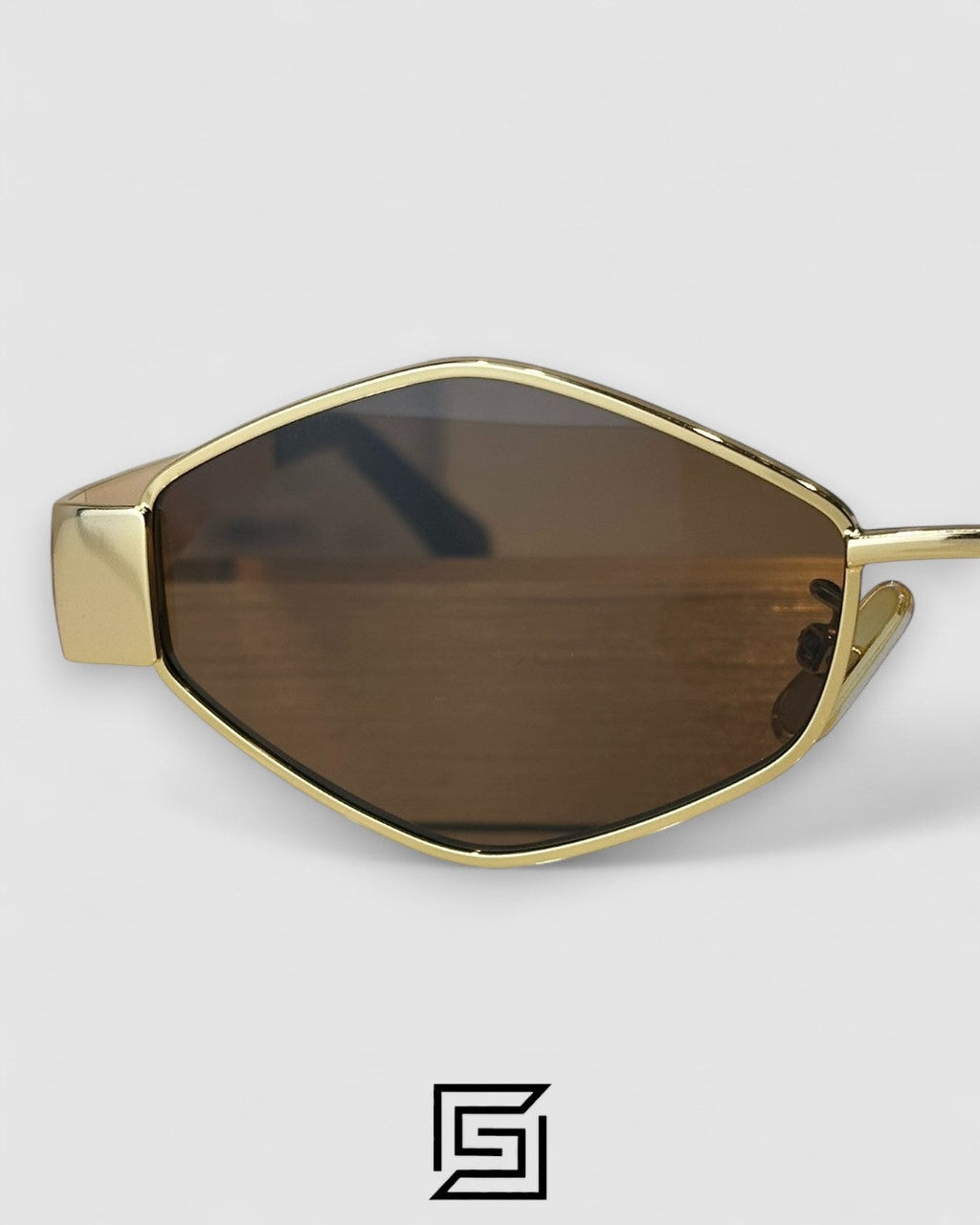 CELINE CL40254U عدسات بنية إطار ذهبي وردي