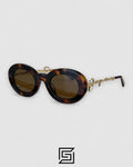 JACQUEMUS 235AC Brown Lenses Tiger Brown Frame