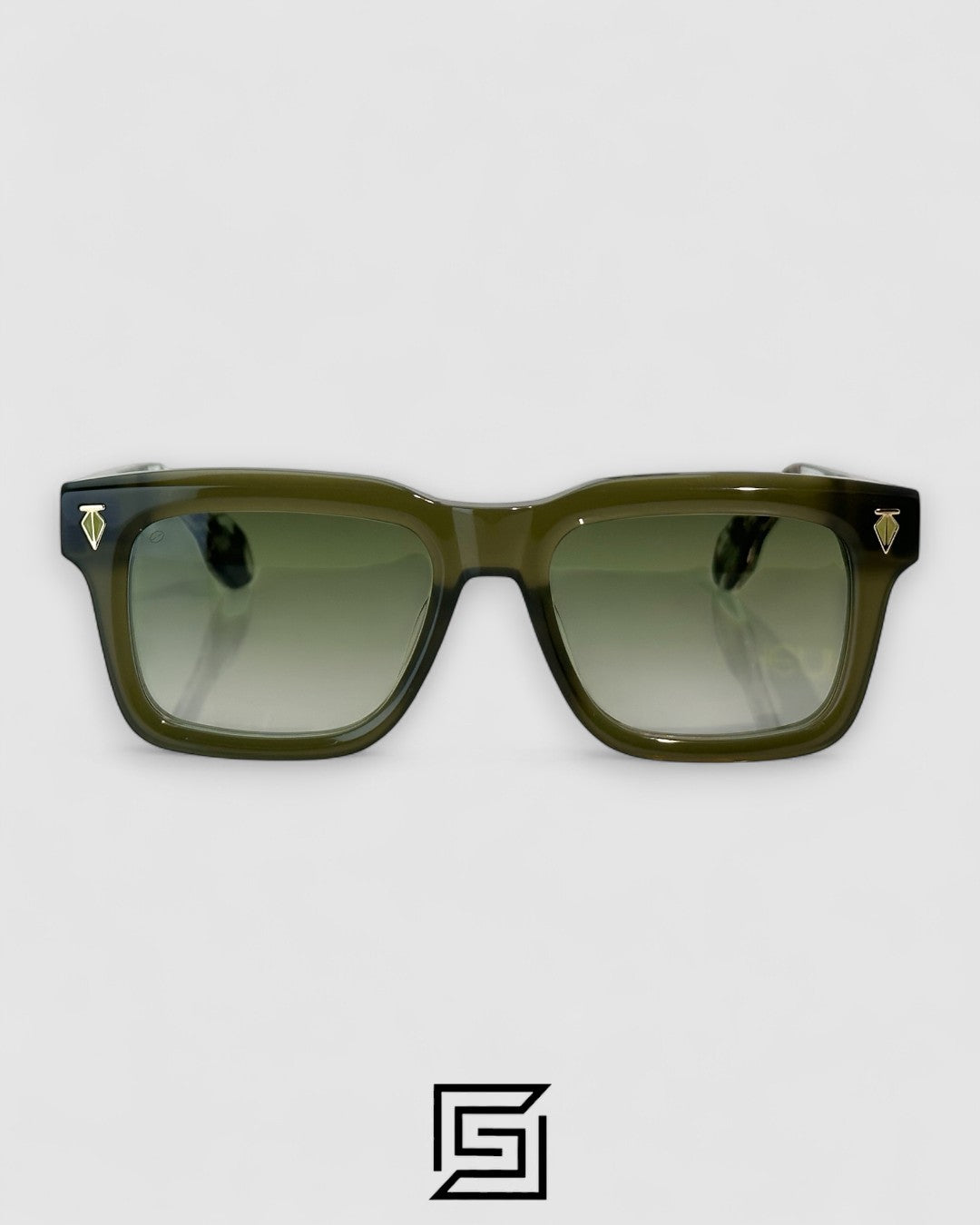 T HENRI H1 Green Lenses Transparent Green Frame