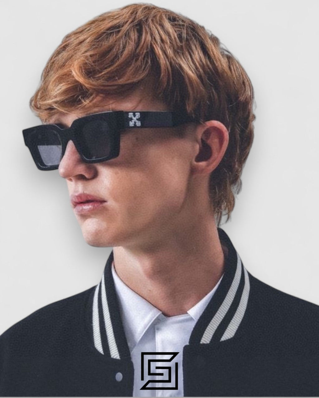 Off-White OER111 Black Lenses White Frame