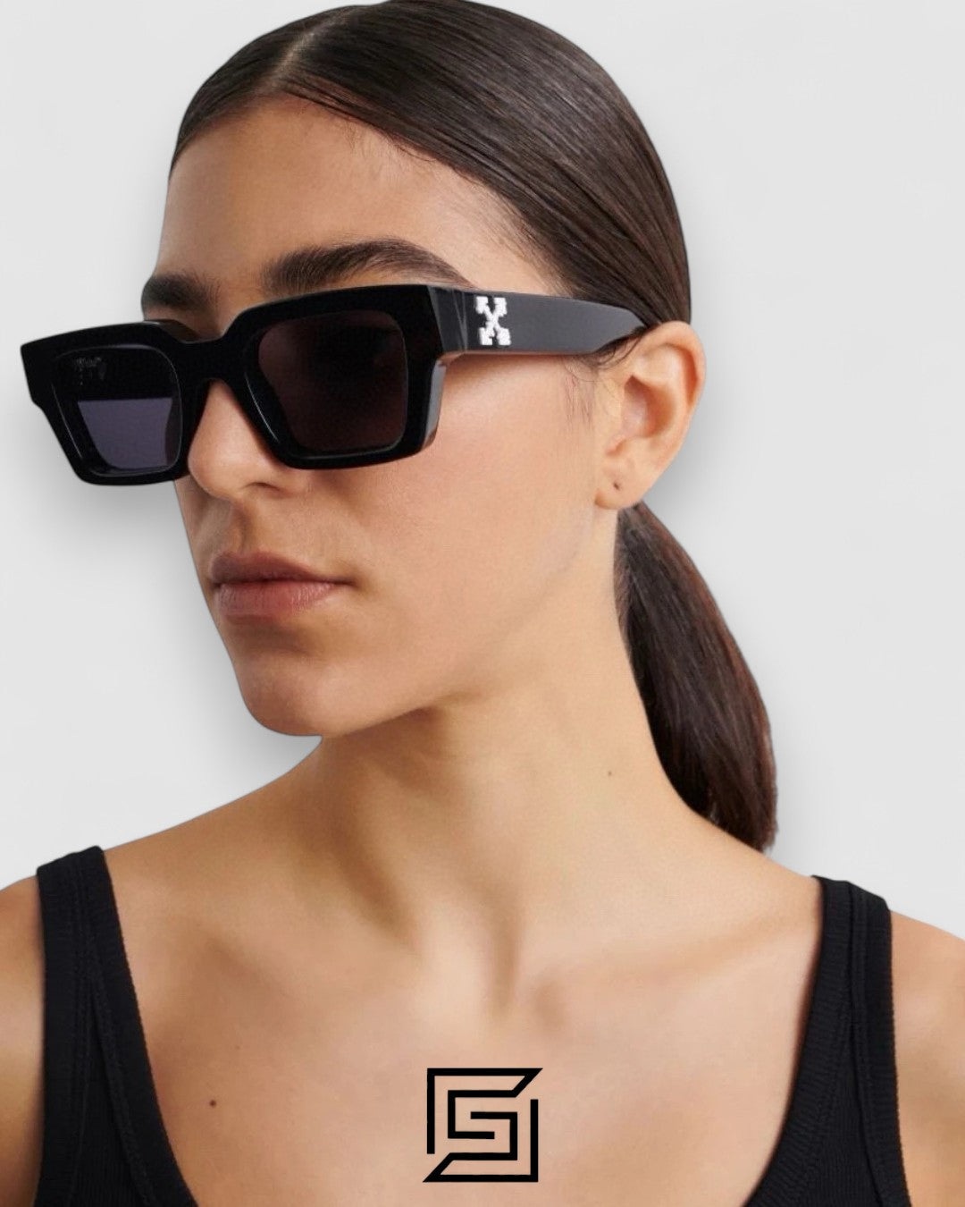Off-White OER111 Black Lenses Grey Frame