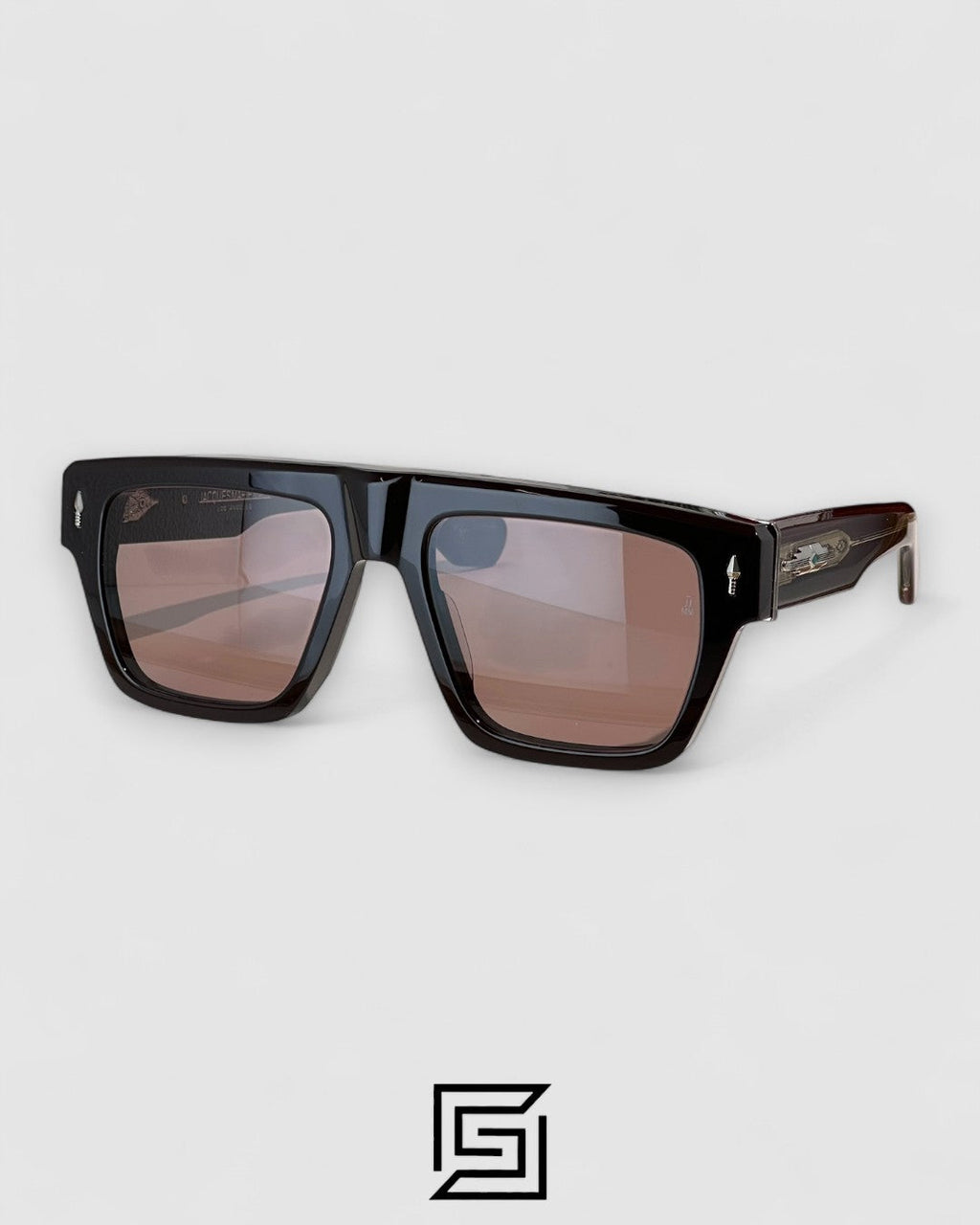 ACOMA Bold Brown Frame With Brown Lenses and Gold Arm
