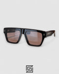 ACOMA Bold Brown Frame With Brown Lenses and Gold Arm