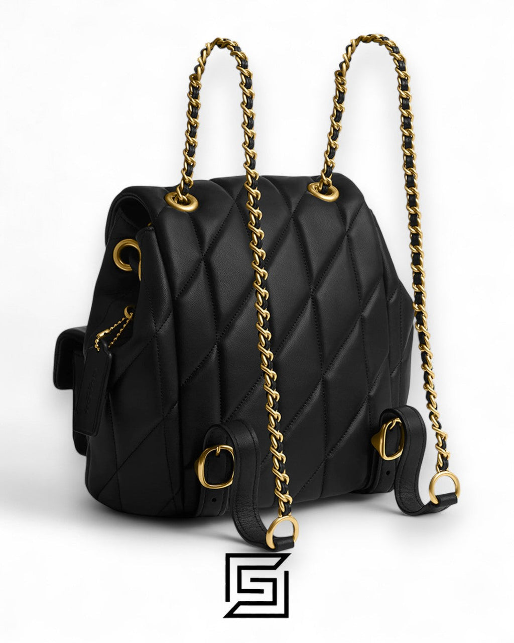 Coach Tabby Backpack With Quilting CU076 Black