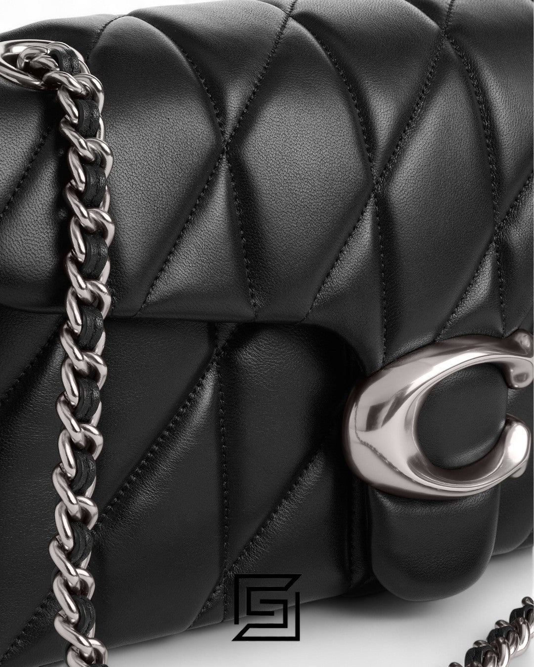 Coach Tabby Shoulder Bag 26 With Pillow Quilting Black Silver – Style No. CP150