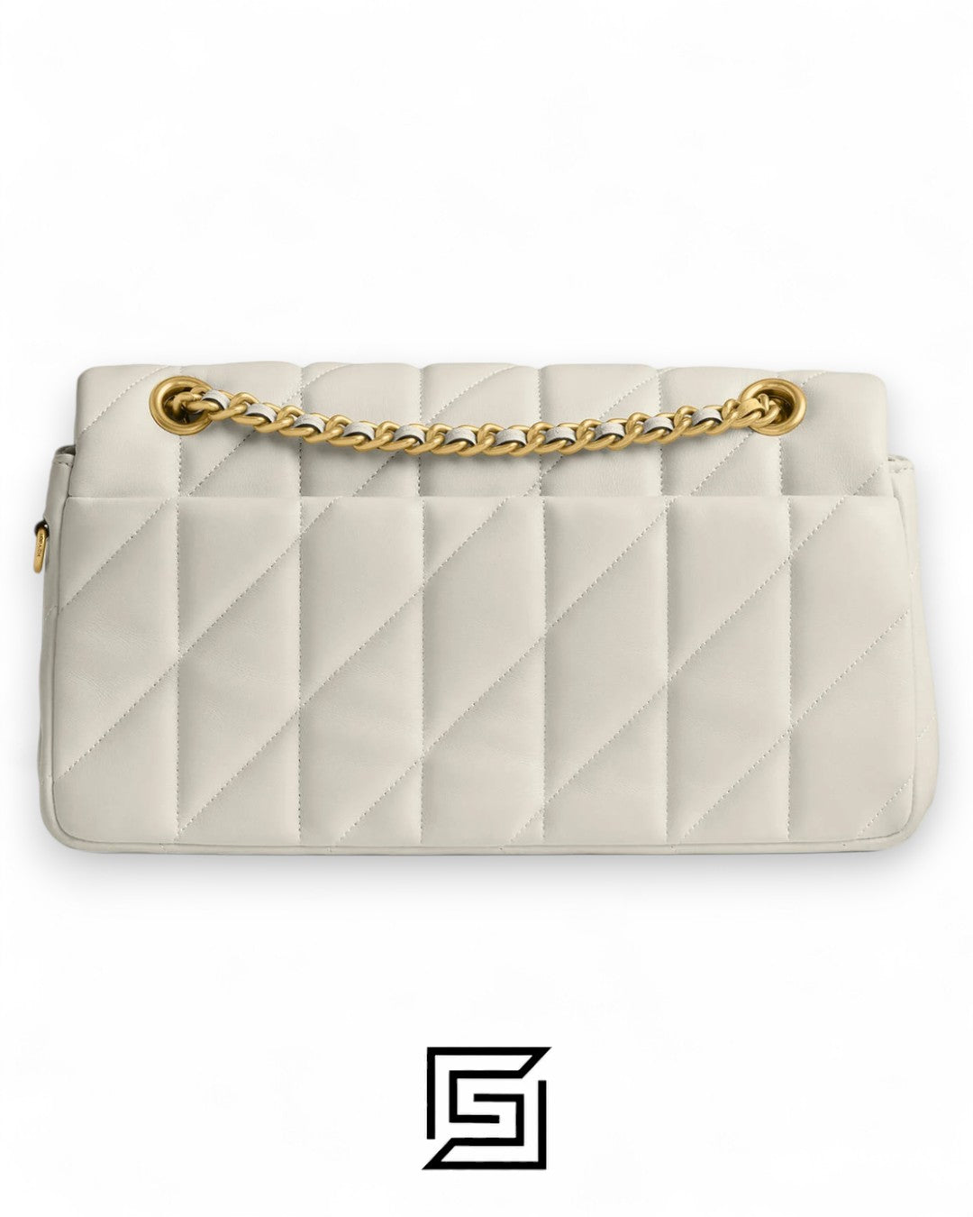 Coach Tabby Shoulder Bag 26 With Pillow Quilting White Gold – Style No. CP150
