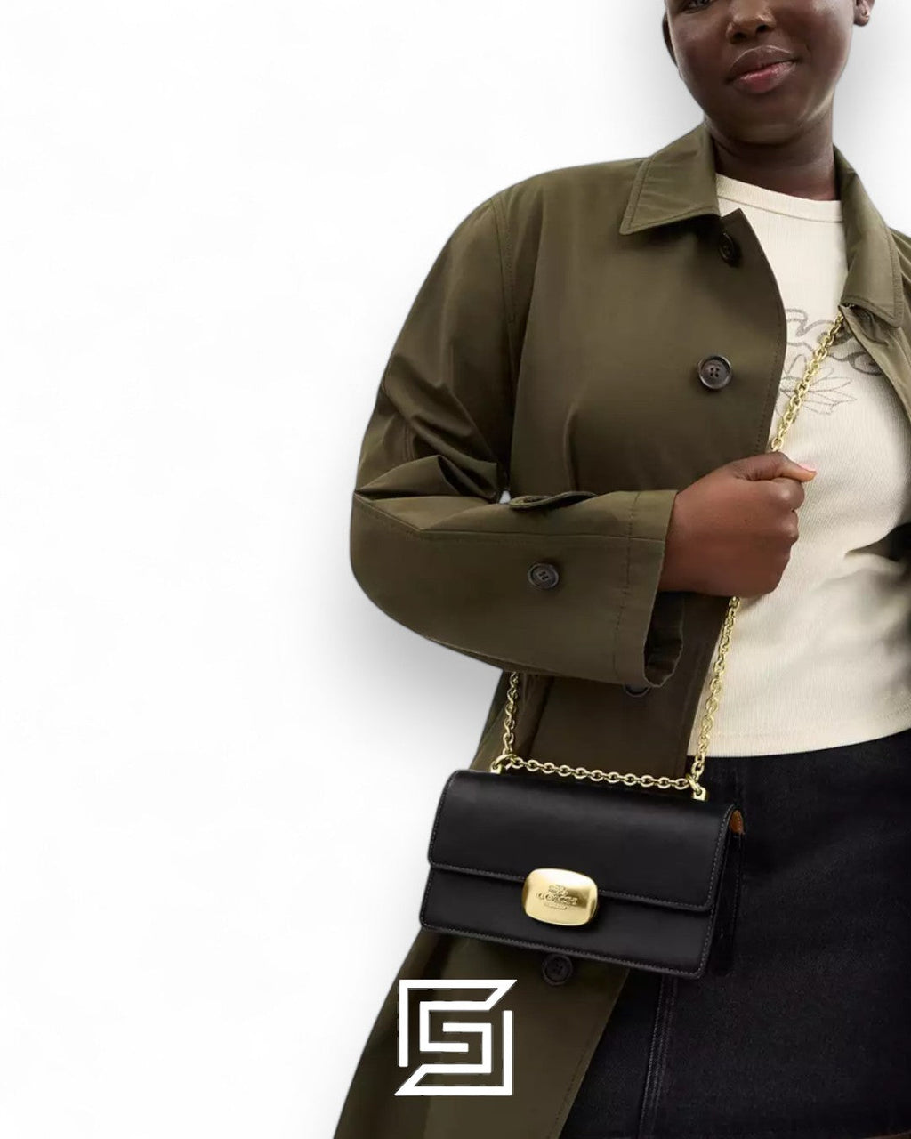 Coach Eliza Flap Crossbody Bag In Black – Style No. CR529 CP008