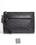 Coach Carry All Pouch In Signature Canvas Grey – Style No. F29508