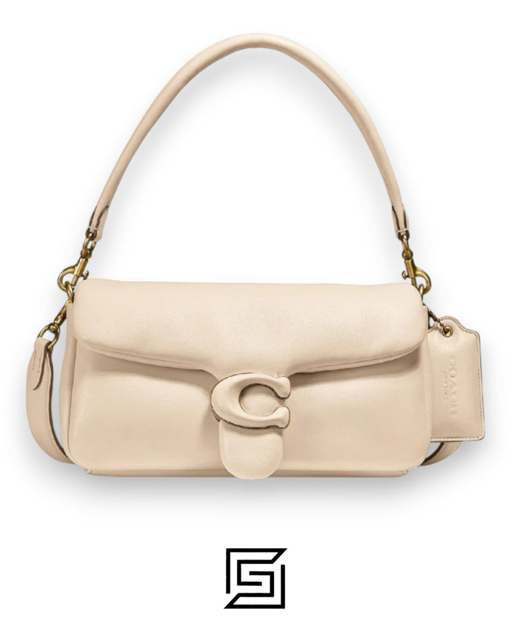 حقيبة كتف PILLOW TABBY 26 من Coach باللون الكريمي - طراز C0772