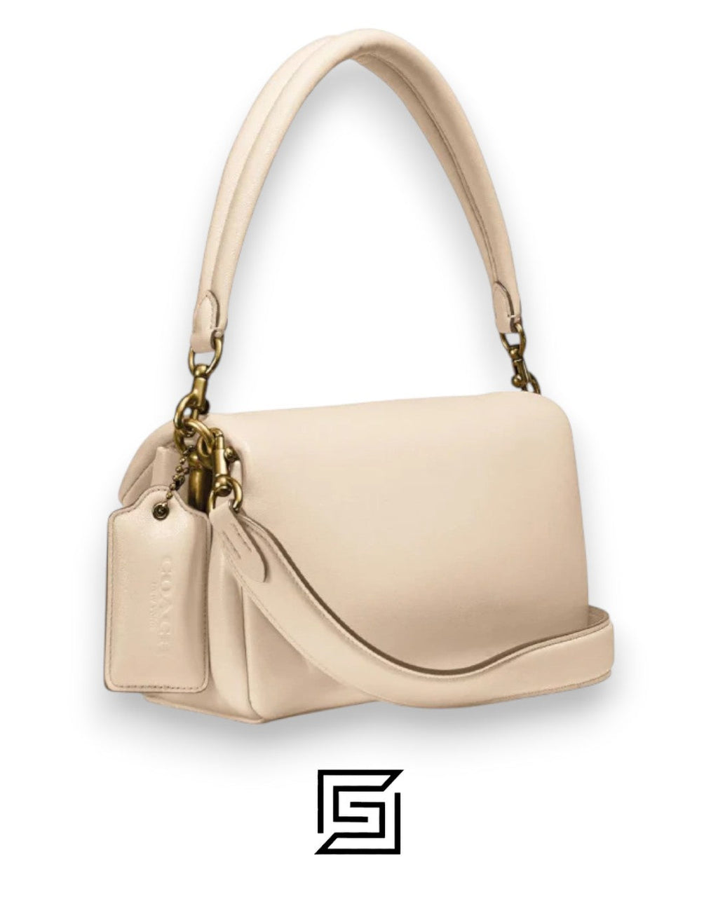 حقيبة كتف PILLOW TABBY 26 من Coach باللون الكريمي - طراز C0772