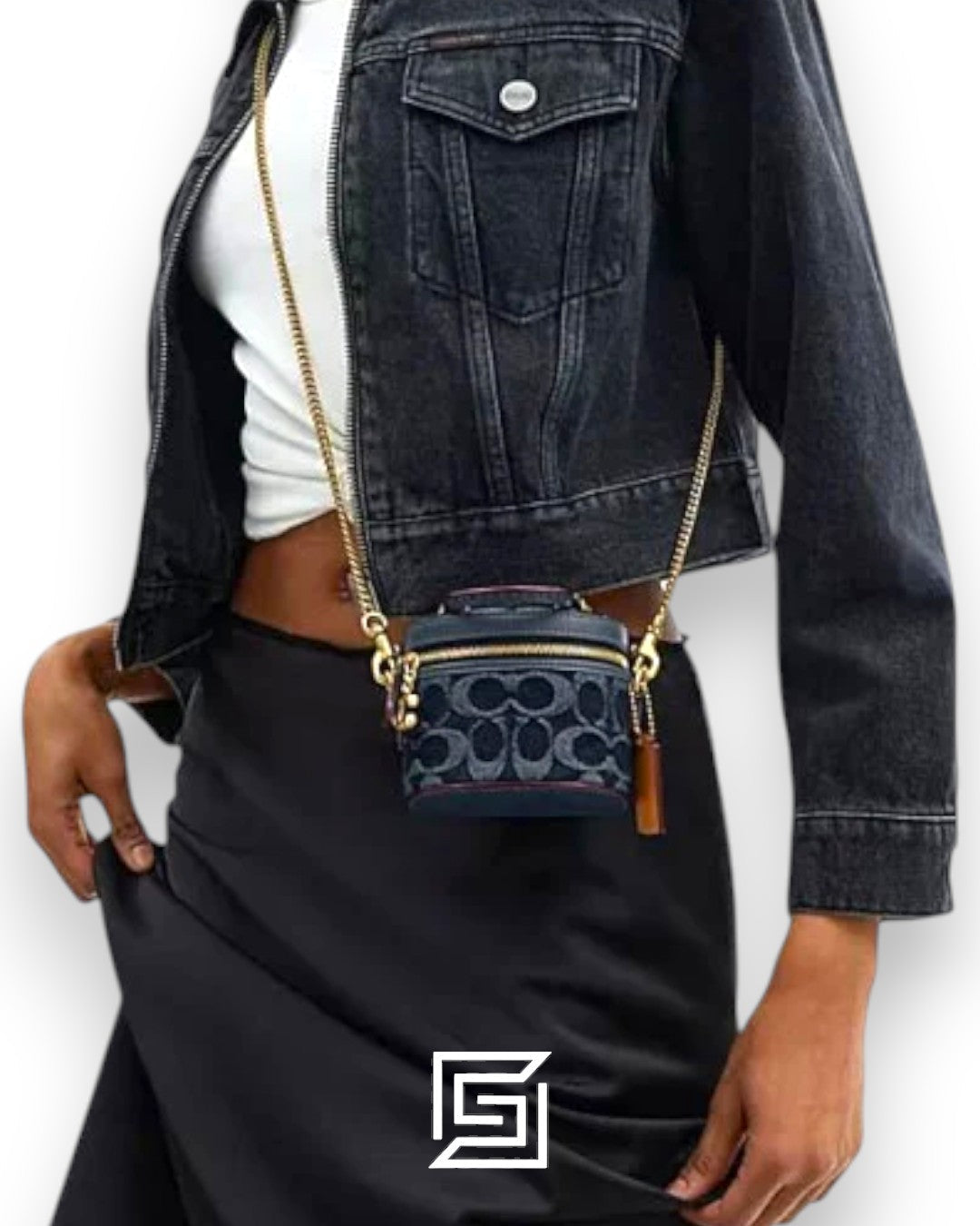 Coach Trail Crossbody 12 In Signature Denim Jeans – الطراز رقم CT097