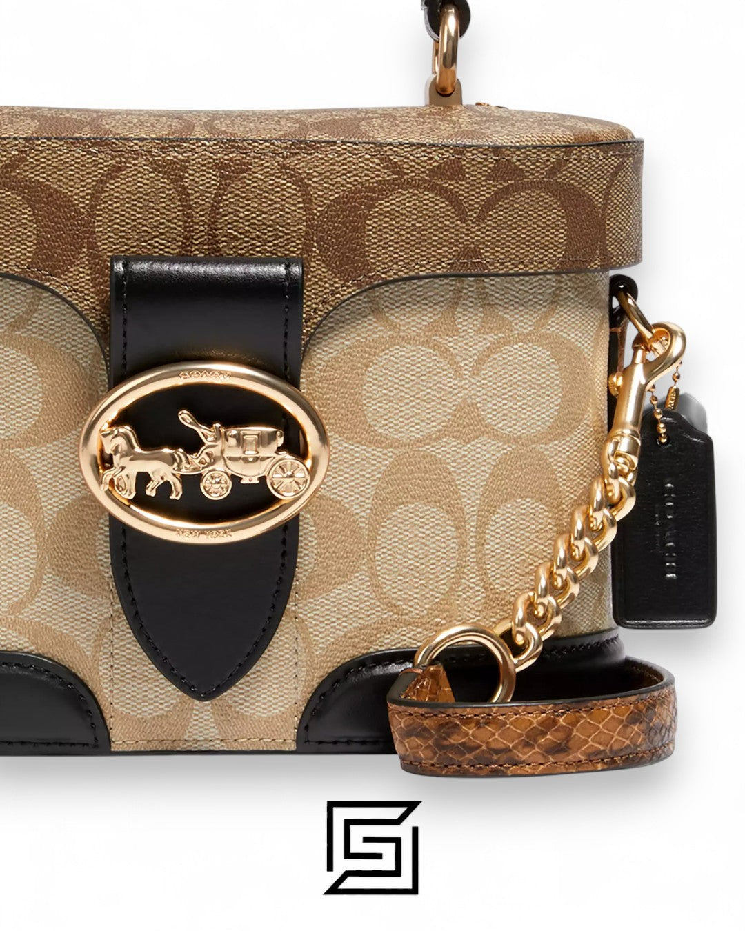 Coach Georgie Gem Crossbody In Blocked Signature Canvas  – Style No. 5504